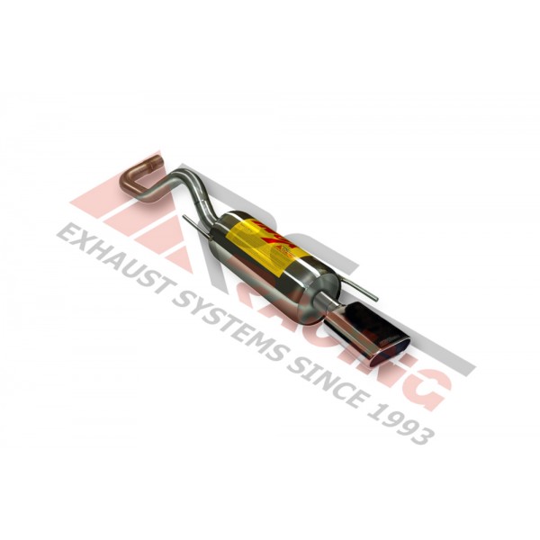 Escape Trasero Inoxidable 1 OVALADA VOLKSWAGEN POLO 1.6i 16V GTI 10/99-01 125CV MºARC