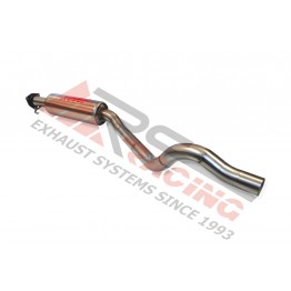 Tramo intermedio inoxidable con silenciador segundo tramo OPEL KADETT E 2.0 16V GSI 88-09/91 150CV 