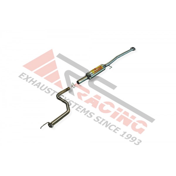 Tramo intermedio inoxidable con silenciador HONDA CIVIC 1.5i 16V VTEC 96-01 114CV MºD15Z6