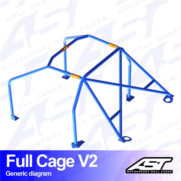 AUDI A1 (8X) 3-doors Hatchback FWD FULL CAGE V2