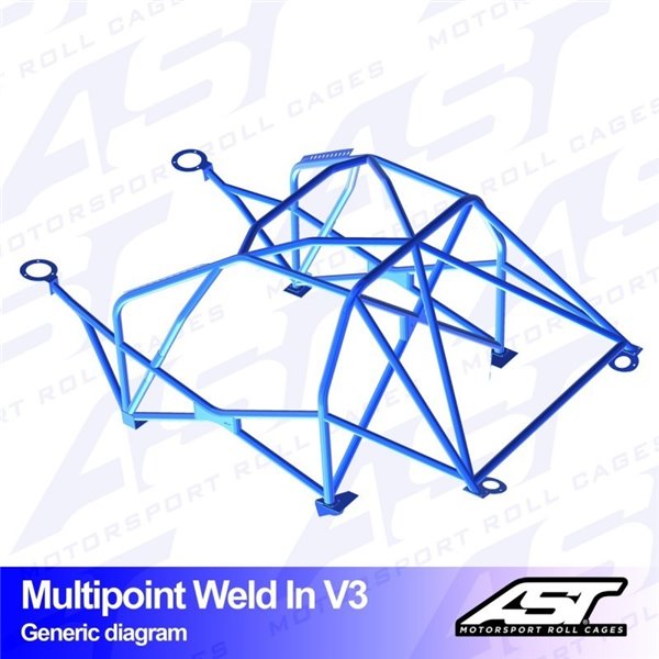 AUDI A1 (8X) 3-doors Hatchback FWD MULTIPOINT WELD IN V3