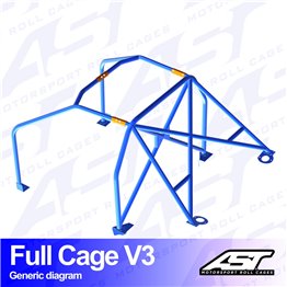 AUDI A3 / S3 (8L) 3-doors Hatchback Quattro FULL CAGE V3