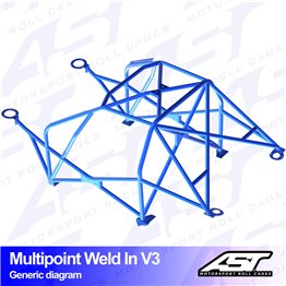 AUDI A3 / S3 (8P) 3-doors Hatchback Quattro MULTIPOINT WELD IN V3