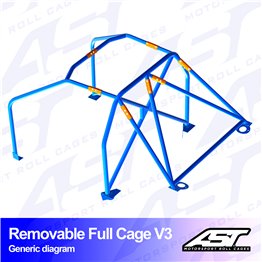 AUDI A3 / S3 (8V) 5-doors Sportback Quattro REMOVABLE FULL CAGE V3