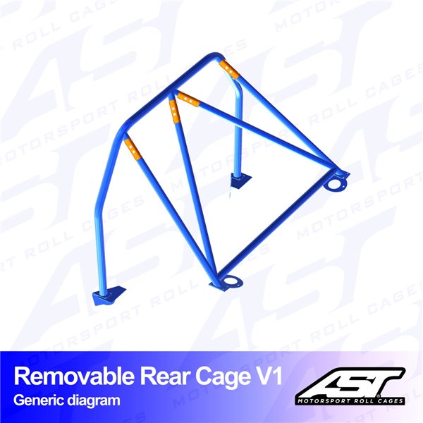 AUDI A3 / S3 (8V) 4-doors Sedan Quattro REMOVABLE REAR CAGE V1