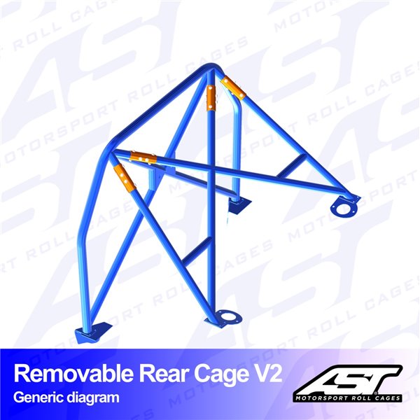 AUDI A4 / S4 (B5) 4-doors Sedan Quattro REMOVABLE REAR CAGE V2