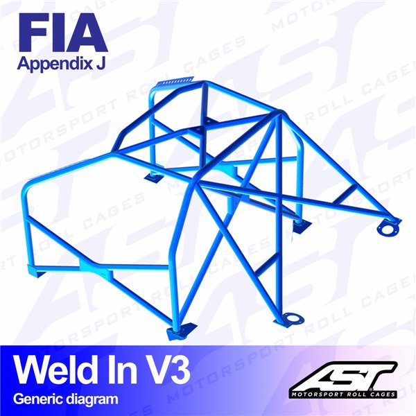 AUDI A4 / S4 (B5) 4-doors Sedan Quattro WELD IN V3