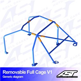 AUDI A4 / S4 (B5) 4-doors Sedan FWD REMOVABLE FULL CAGE V1