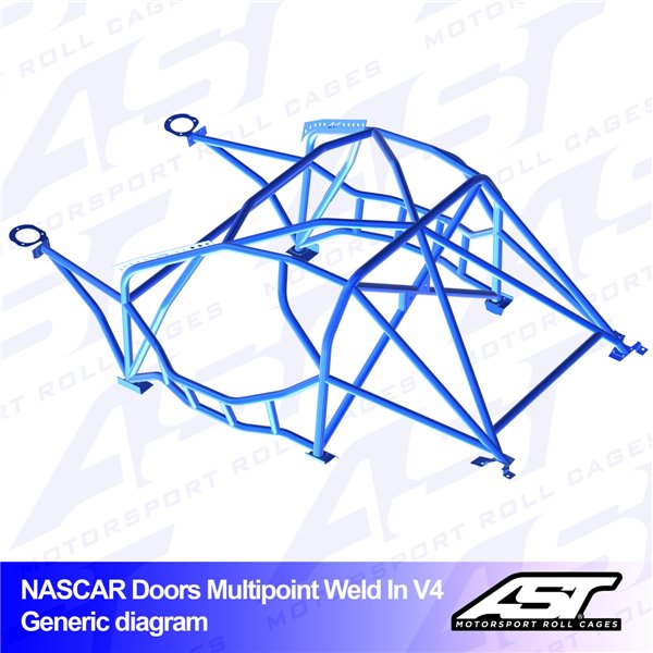 BMW (E30) 3-Series 4-doors Sedan RWD MULTIPOINT WELD IN V4 NASCAR-door