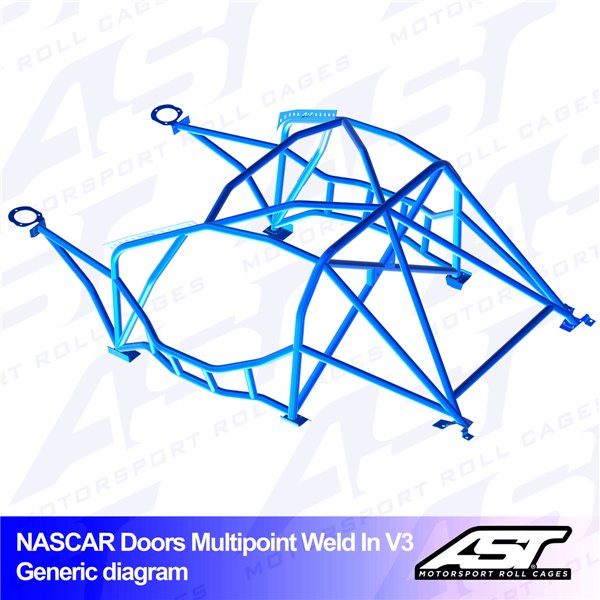 BMW (E46) 3-Series 4-doors Sedan RWD MULTIPOINT WELD IN V3 NASCAR-door