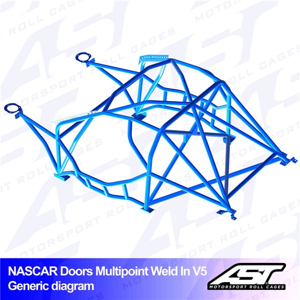 BMW (E46) 3-Series 4-doors Sedan RWD MULTIPOINT WELD IN V5 NASCAR-door