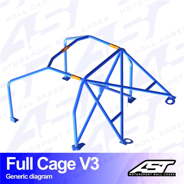 HONDA Civic (EF/ED/EE) 3-doors Hatchback FULL CAGE V3