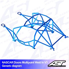 SUBARU BRZ (ZC6) 2-doors Coupe MULTIPOINT WELD IN V3 NASCAR-door