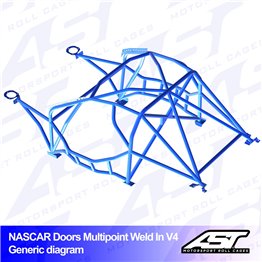 TOYOTA Supra (Mk3) 3-doors Coupe MULTIPOINT WELD IN V4 NASCAR-door