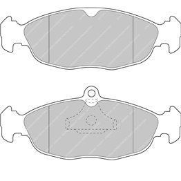 OPEL ASTRA/CORSA PASTILLAS FERODO DS2500 FCP732H