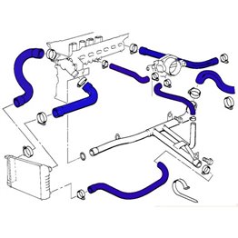 Kit Manguitos De Silicona Bmw E36 320i/ 323i/ 328i - M52 EUROPEOS Con Vaso De Expansion En El Radiador