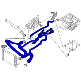 Renault clio Sport 172/182 Fase 2 Kit manguitos de silicona