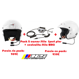 PACK 2 CASCOS STILO Y CENTRALITA WRC