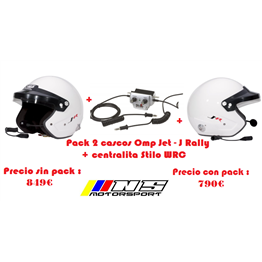 PACK 2 CASCOS OMP Y CENTRALITA WRC