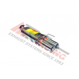 Escape Trasero Inoxidable 2Ø85 OPEL ASTRA G 1.6i 8V 04/98-09/00 75CV MºX1.6SZR