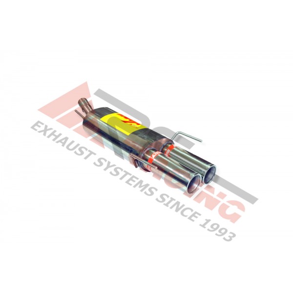 Escape Trasero Inoxidable 2Ø85 OPEL ASTRA G 1.6I 16V 2001-2003 100CV MºZ16XE