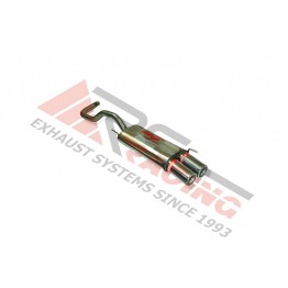 Escape Trasero Inoxidable 2Ø85 SEAT IBIZA 1.4I 8V 07/96-2000 60CV MºAEX