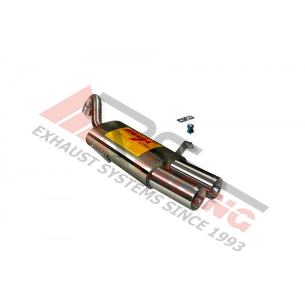 Escape Trasero Inoxidable 2Ø101 RENAULT CLIO II SPORT 2.0i RS 16V 03- 169CV MºF4R