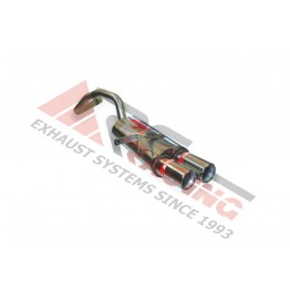 Escape Trasero Inoxidable 2Ø85 RENAULT MEGANE II 1.5 DCI 2002- 82CV MºK9K