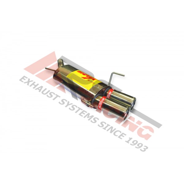 Escape Trasero Inoxidable 2Ø85 OPEL CORSA C 1.8I 16V 2000- 125CV MºZ18XE