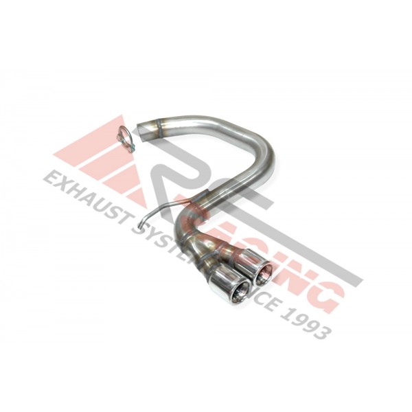 Escape trasero inoxidable grupo-a SEAT LEON 1.6i  06- 102CV 