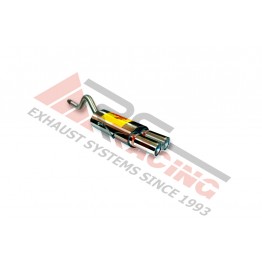 Escape Trasero Inoxidable 2Ø85 RENAULT CLIO II 1.2I 8V 03/98- 58CV MºD7F