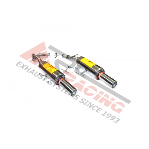 Escape Trasero Inoxidable 2Ø101(salen por el centro) RENAULT CLIO II SPORT 2.0 16V 2004- 182CV MºF4R 57