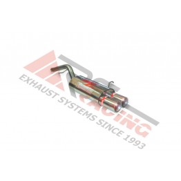 Escape Trasero Inoxidable 2Ø85 FORD FIESTA  1.4I DURATEC 16V 02- 80CV 