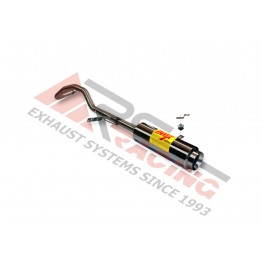Escape Trasero Inoxidable 1 tipo moto RENAULT MEGANE II 2.0 16V COUPE CABRIO 03-  MºF4R