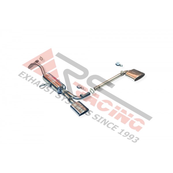 Escape Trasero Inoxidable 1 salida ovalada por cada lado RENAULT MEGANE II  COUPÉ CABRIO 1.6i 16V 10/02- 112CV MºK4M760