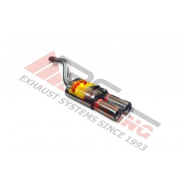 Escape Trasero Inoxidable 2Ø85 FORD FOCUS II 2.0i 16V 04- 145CV MºG/AODA
