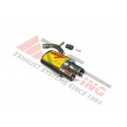 Escape Trasero Inoxidable 2Ø73 BMW 118D E-87 1.8 04- 129CV Mº4D-AD