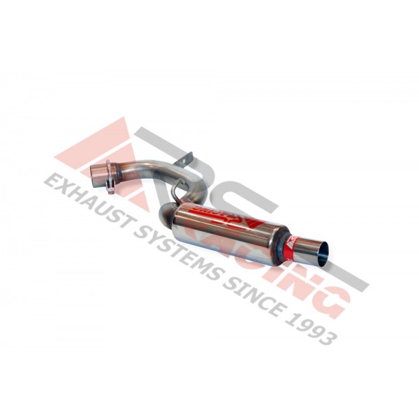 Escape trasero inoxidable grupo-N BMW 120D E-87 2.0 04- 163CV Mº4D-AD