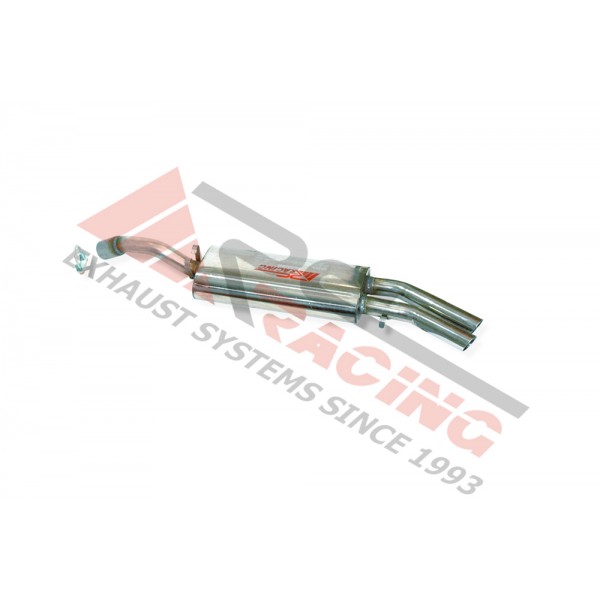 Escape trasero inoxidable OEM 2Ø50 SIN BORDÓN VOLKSWAGEN GOLF II 1.8I 16V 02/86-10/91 129CV MºPL