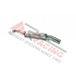Escape trasero inoxidable OEM 2Ø50 SIN BORDÓN VOLKSWAGEN GOLF II 1.8I 8V GTI G60 90-91 160CV 