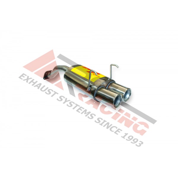 Escape Trasero Inoxidable 2Ø85 HONDA CIVIC 1.4I 16V 96-97 75CV MºD14A3