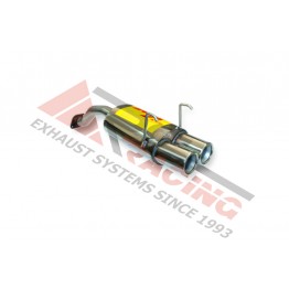 Escape Trasero Inoxidable 2Ø85 HONDA CIVIC 1.4I 16V 01/98-12/99 90CV MºD14A7