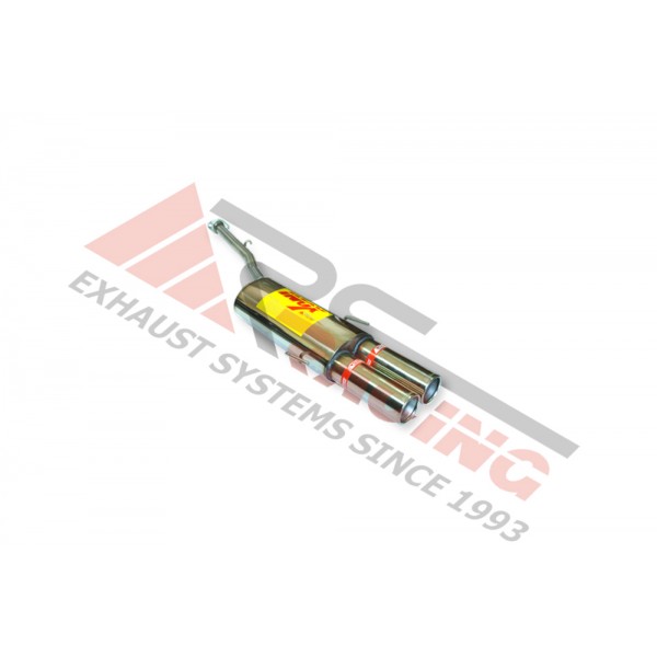Escape Trasero Inoxidable 2Ø85 BMW 318I E-36 8V 91-92 113CV 