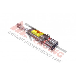 Escape Trasero Inoxidable 2Ø85 TOYOTA CELICA 1.8i 16V 11/93-08/99 115CV Mº7AFE