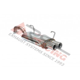 Escape trasero inoxidable homologado 2Ø73 TOYOTA CELICA 2.0i 16V  150CV Mº3S-GE