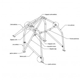 ARCO ANTIVUELCO SPARCO MINI NUOVA MINI  R50-53 TODOS 2001-2006  
