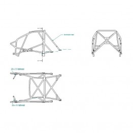 ARCO ANTIVUELCO SPARCO PEUGEOT 206 XS 1.6, G.T. 2.0, RC TYPE2 TODOS 09|98-  
