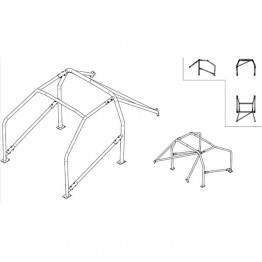 ARCO ANTIVUELCO SPARCO PEUGEOT 206 XS 1.6, G.T. 2.0, RC TYPE2 TODOS 09|98-  
