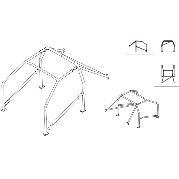 ARCO ANTIVUELCO SPARCO PEUGEOT 206 XS 1.6, G.T. 2.0, RC TYPE2 TODOS 09|98-  