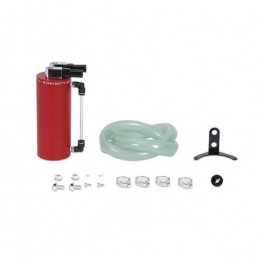 Aluminum Oil Catch Can - Small, Wrinkle Red